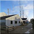 Waldringfield Boatyard in winter