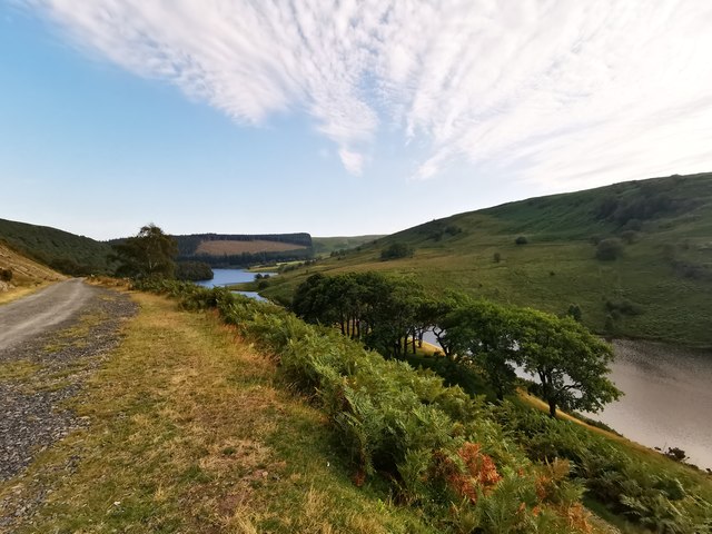 Bridleway next to the Penygarreg... © James Emmans :: Geograph Britain ...