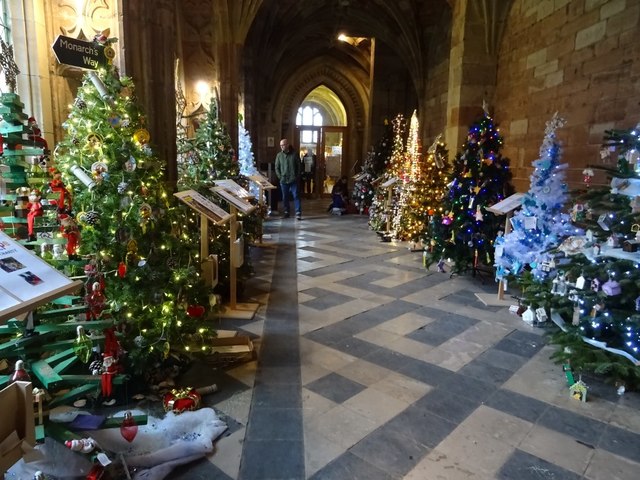 Christmas tree in the Cloisters