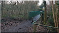 Footbridge crossing River Rhymney