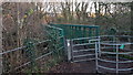 Footbridge crossing River Rhymney