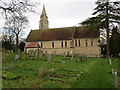 The church of St John the Baptist and part of its burial ground at Bishop Monkton