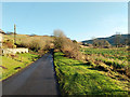 Lane past Linton Burnfoot Cottages