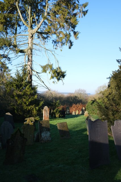 Church of St John the Baptist: Trees and graves