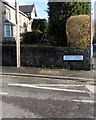 Bilingual name sign at the southern end of Mount Street, Abergavenny