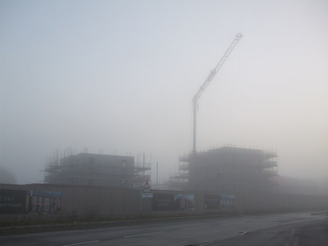 New housing looming in the gloom