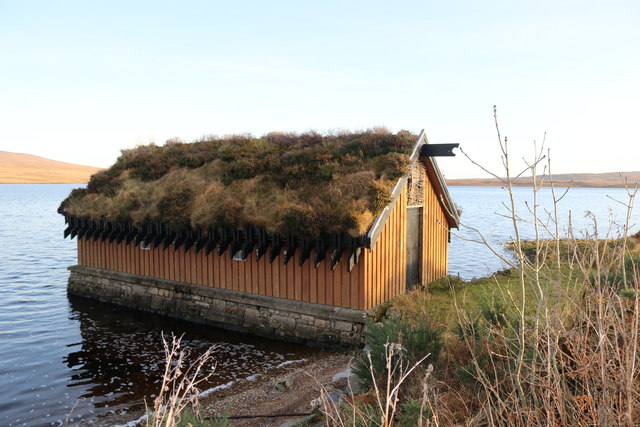 A boathouse on Loch Loyal