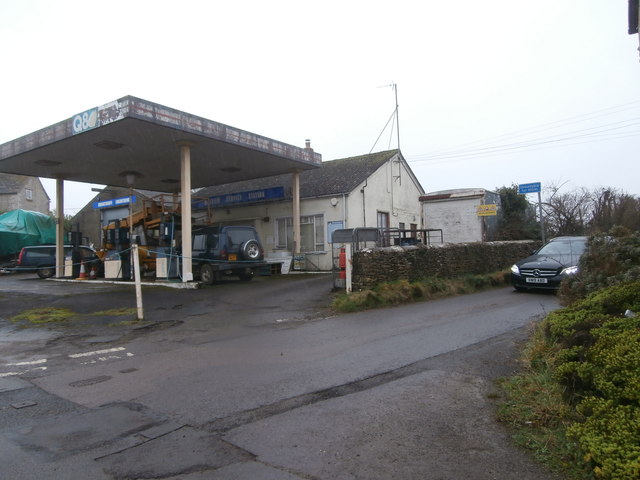 Former service station and sat-nav warning