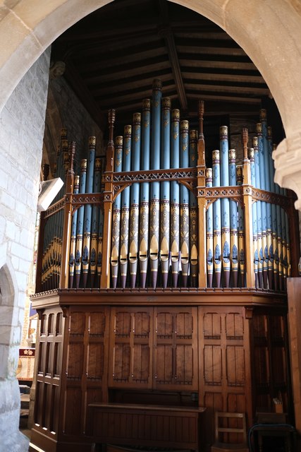 The Church of St John the Baptist: The organ case