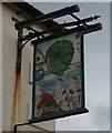 Sign for the Bush Hotel, Longtown