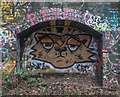 Parkland Walk feline graffiti