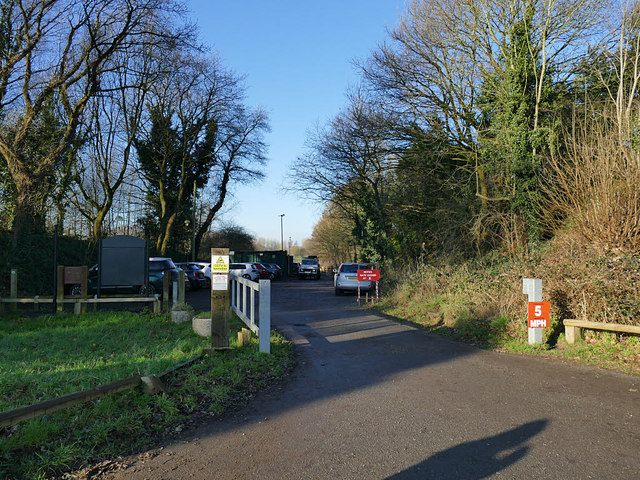 Car park for the Salt Line at Hassall Green 