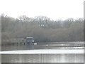 The bird hide, Chard Reservoir