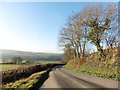 Minor road above the Taw Valley