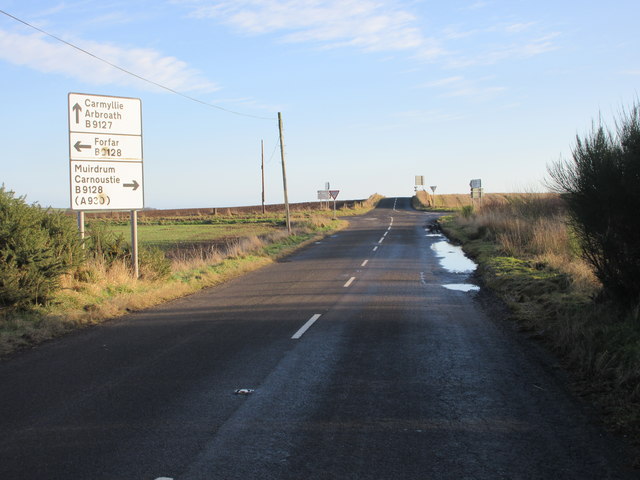 Approaching the B-road crossroads