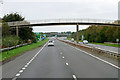 Northbound A78, Footbridge at Meadowhead Industrial Estate