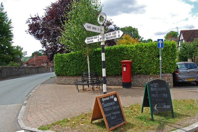 Signpost in West Meon