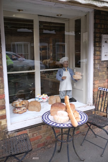 Window display at the Bakery