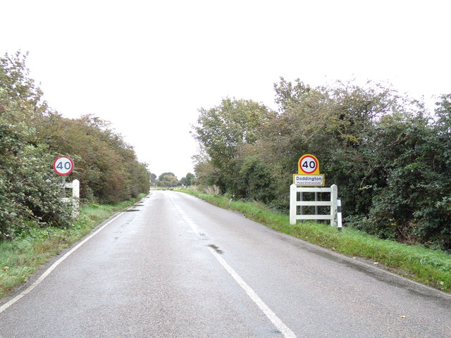 Entering Doddington on the B1093 Benwick Road