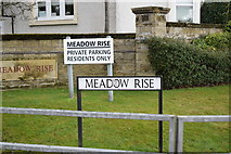 NS5356 : Entrance to Meadow Rise, Newton Mearns by Jerzy Morkis