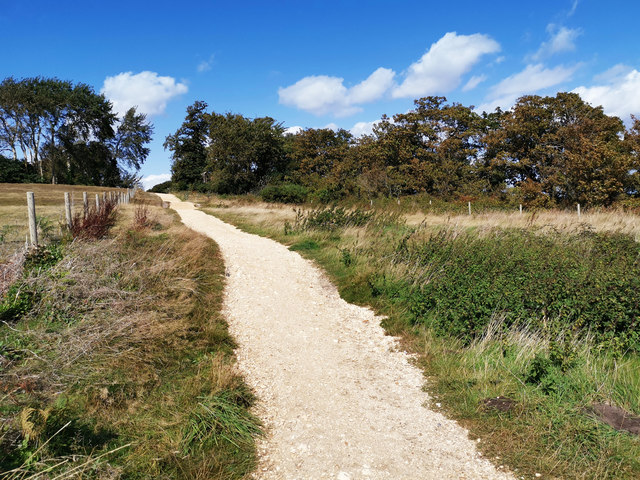 Permissive path toward Fort Henry and Middle Beach, Studland