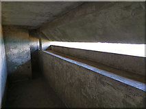 SZ0382 : Interior of observation post at Fort Henry, Studland by Phil Champion