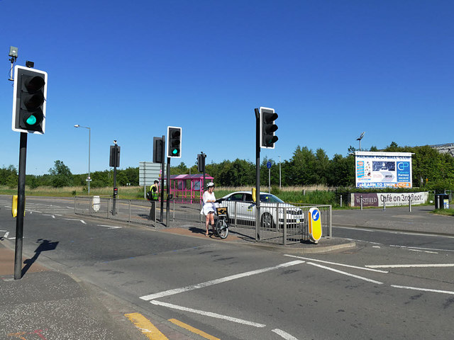 Toucan crossing on Falkirk Road © Stephen Craven :: Geograph Britain ...