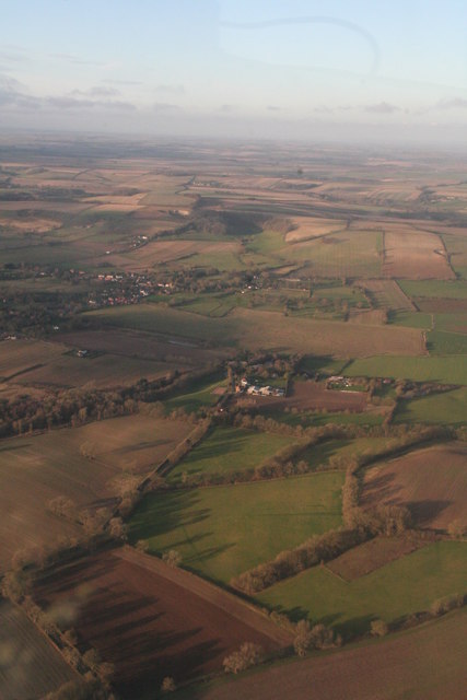 Farmland between Somersby and Tetford: aerial 2020