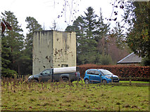 NT7328 : Water tower (probably),  Bowmont Forest by Robin Webster