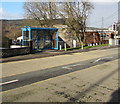 Blue bus shelter, Main Road, Crynant