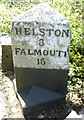 Old Milestone by the A394 south east of Breage - west face