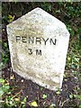 Old Milestone by the B3291, west of Treverva - west face