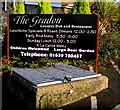 Information board for the Gradon, Crynant