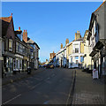 Saffron Walden High Street in January