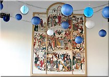 TG2309 : The Great Hospital - Birkbeck Hall (tapestry) by Evelyn Simak
