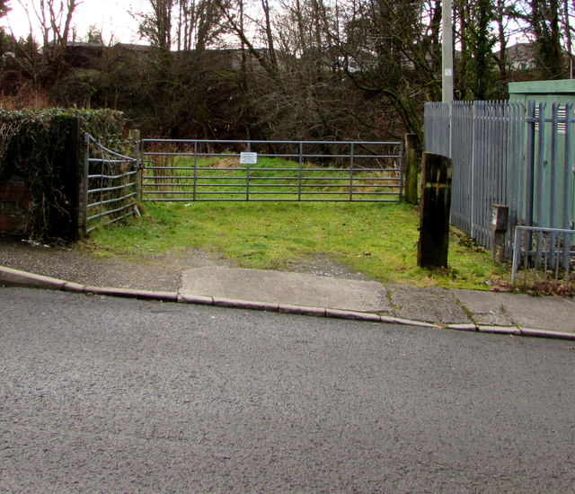 Gate set back from the south side of Maes Mawr Road, Crynant