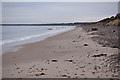 NJ0664 : Beach east of Findhorn by Anne Burgess