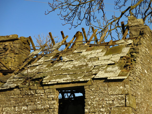 Stone roof at High Farm