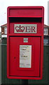 TA1632 : Close up, Elizabeth II postbox on Main Road, Bilton by JThomas