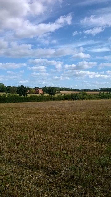 Saxmundham: looking across the Layers towards Hurts Hall