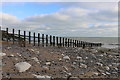 TV6096 : Damaged supports of a groyne at Holywell, Eastbourne by Andrew Diack