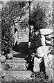 SW4739 : Granite stile at Wicca, 1949 by David M Murray-Rust
