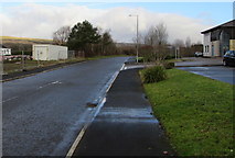 SN8107 : Access road to Dulais Valley Primary Care Centre, Seven Sisters by Jaggery