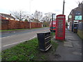 K6 telephone box on Main Road, Thorngumbald 