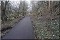 Track leading to Tweed Bridge