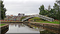 Canal and footbridge near Etruria, Stoke-on-Trent