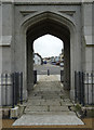 Coinagehall Street, Helston, seen through Gryll