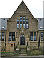 Peel Street Board School, Morley  main entrance