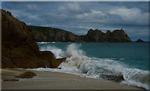 SW3822 : Porthcurno Beach by habiloid
