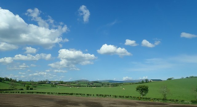 Farmland at Bannfield Farm off the A25 near McCombs Bridge